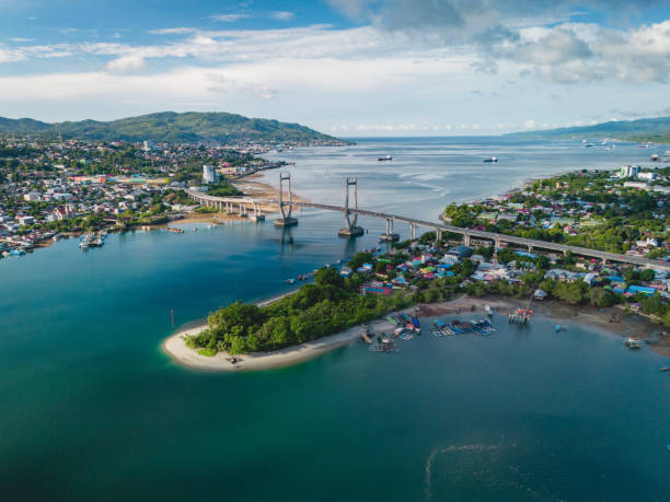 istock Merah Putih Bridge in Ambon Bay, Maluku Province 1848595927