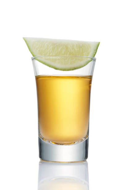 tequila - isolated isolated on white studio shot food foto e immagini stock