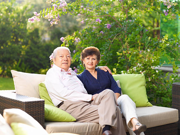istock Latin senior husband and wife 184860606