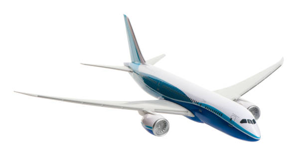 istock Toy Model Jetliner Airplane Isolated on White Background 184860979