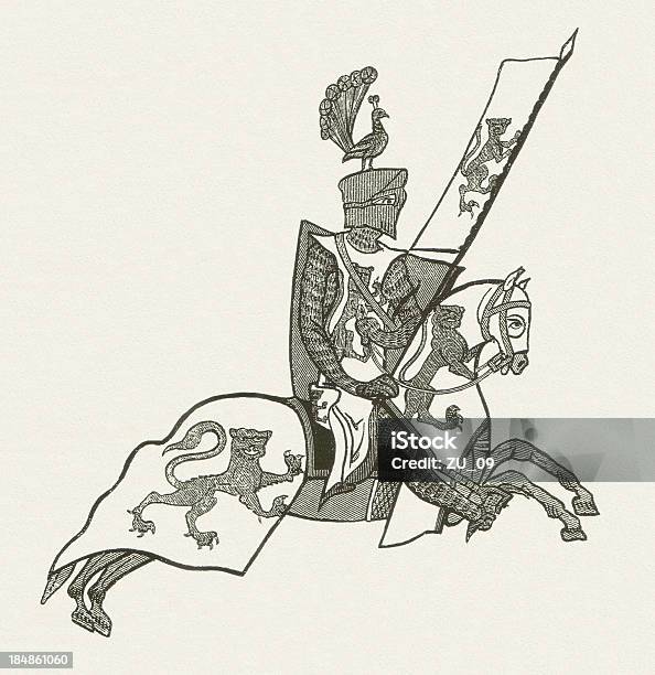 Knight Stock Illustration - Download Image Now - Medieval, Knight - Person, Etching