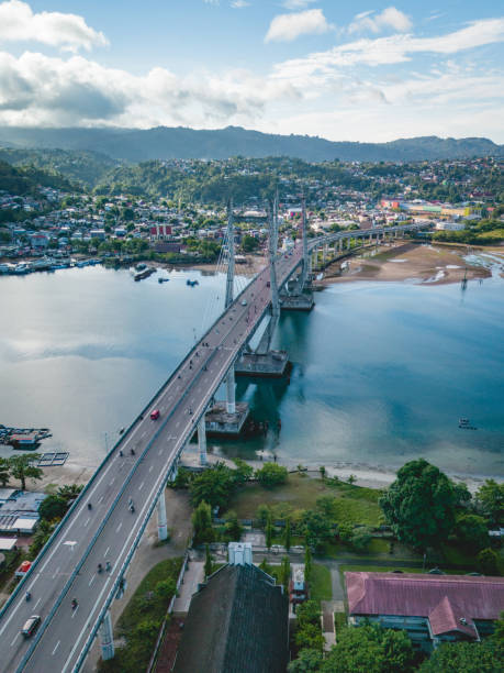 istock Merah Putih Bridge in Ambon Bay, Maluku Province 1848610827