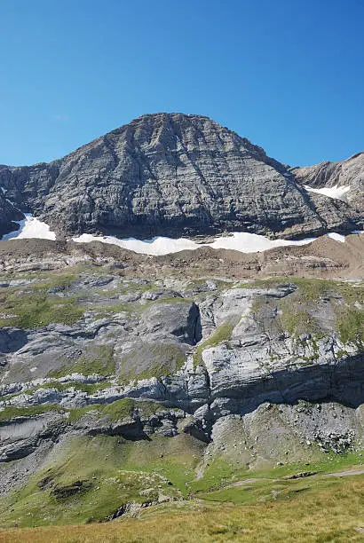 Photo of Popular mountain Taillon in summer.