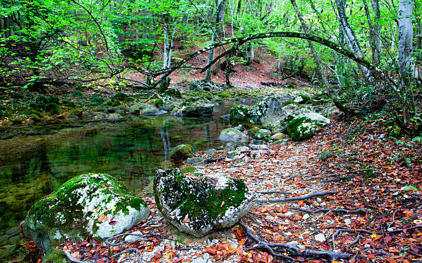 Crimea lake Crimea static landscapes with waterfall letchworth garden city stock pictures, royalty-free photos & images