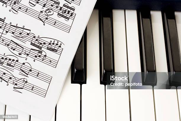 Piano Key Stockfoto und mehr Bilder von Notenblatt - Notenblatt, Klavier, Fotografie