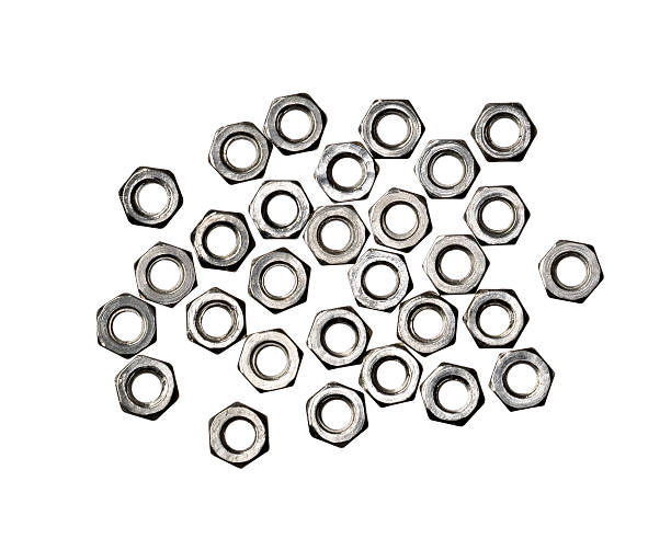 dadi - bolt nut washer threaded foto e immagini stock