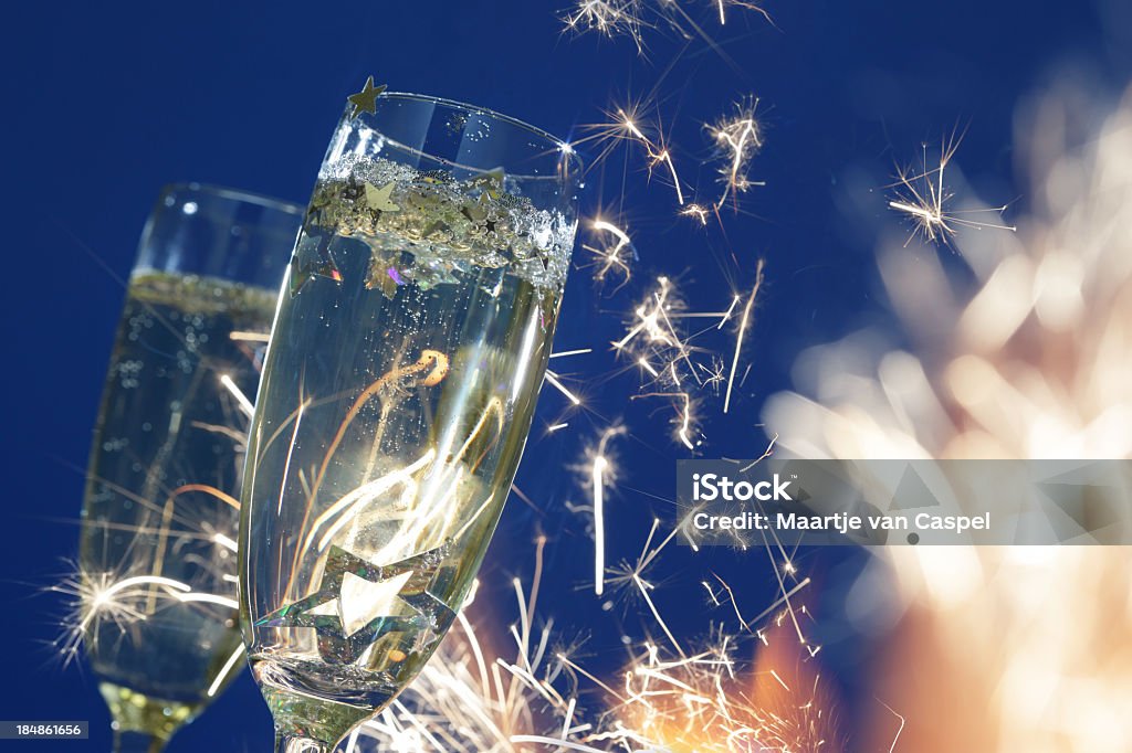 Szczęśliwego Nowego Roku! - Zbiór zdjęć royalty-free (Fajerwerk)