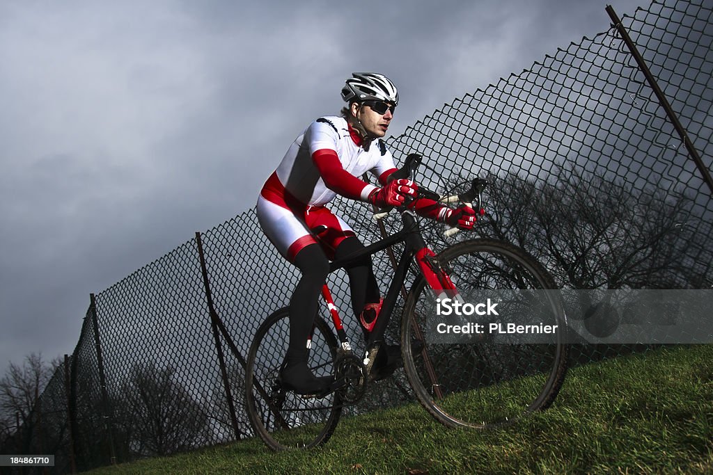 Sportler beim training für ein cyclo-cross-Rennen. - Lizenzfrei Anstrengung Stock-Foto