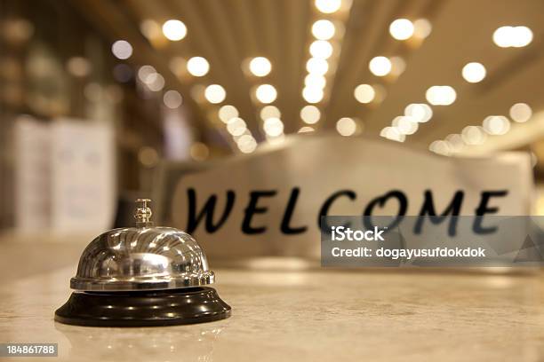 Welcome To Hotel Stock Photo - Download Image Now - Welcome Sign, Concierge, Hotel