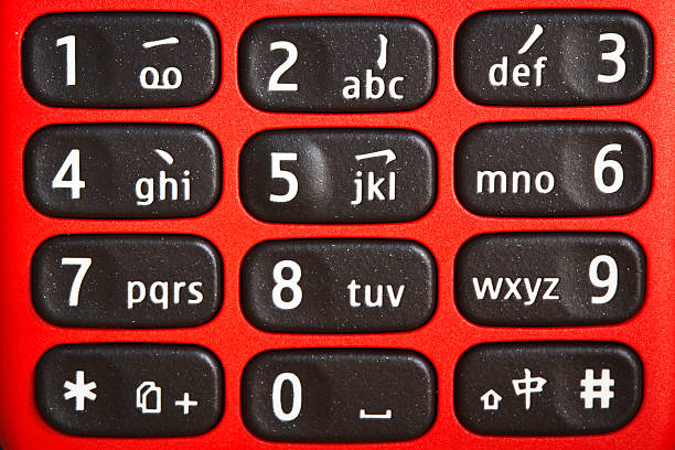 istock Keypad of a mobile phone, Close-up 184861977