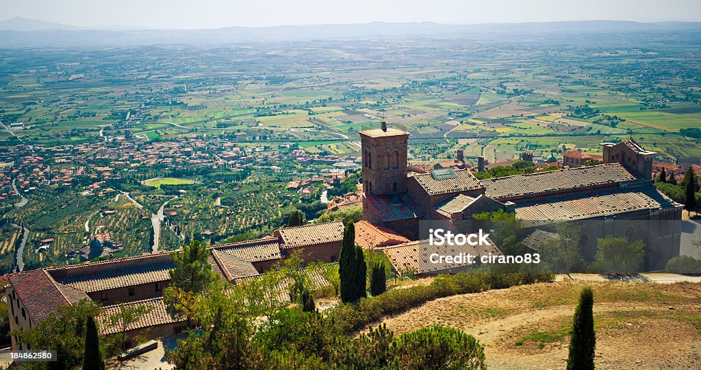 Old Etrusco Mosteiro em Cortona, na Toscânia - Royalty-free Cortona Foto de stock