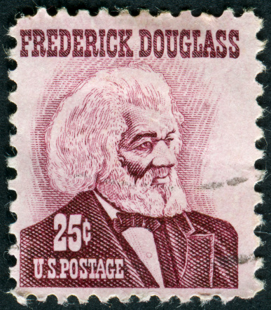 Cancelled Stamp From The United States Featuring Frederick Douglass A Greater Writer And Former Slave.  He Died Over 115 Years Ago In 1895.