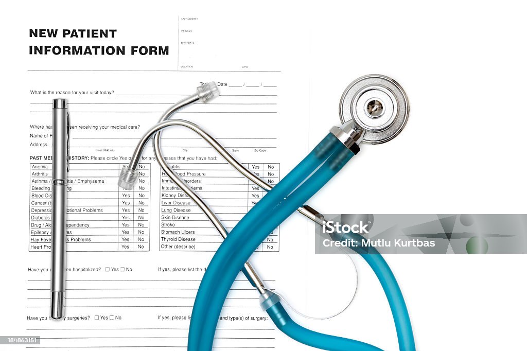 Patient Informationen Formular - Lizenzfrei Akte Stock-Foto