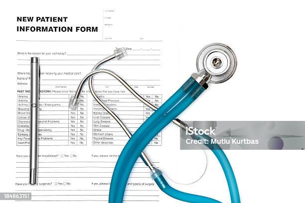 Patient Informationen Formular Stockfoto und mehr Bilder von Akte - Akte, Ausrüstung und Geräte, Bewerbungsformular