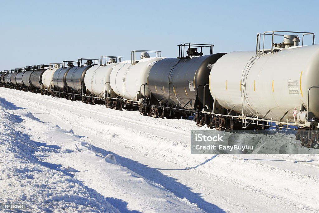 Нефтяной Танкер поезд - Стоковые фото Железнодорожный вагон роялти-фри
