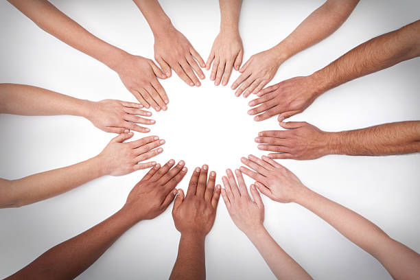 istock Mandala of 12 Hands 184863577