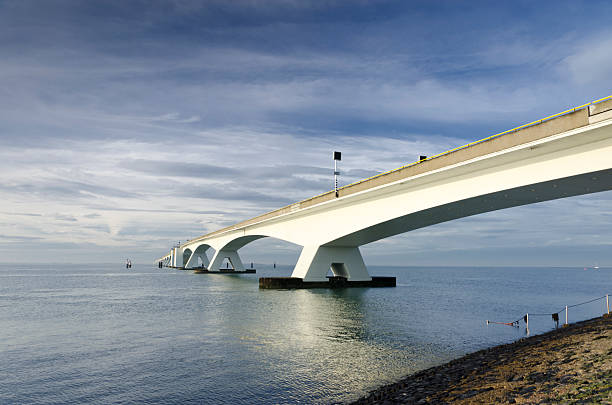 istock Zeeland Bridge with vibrant colors 184863692