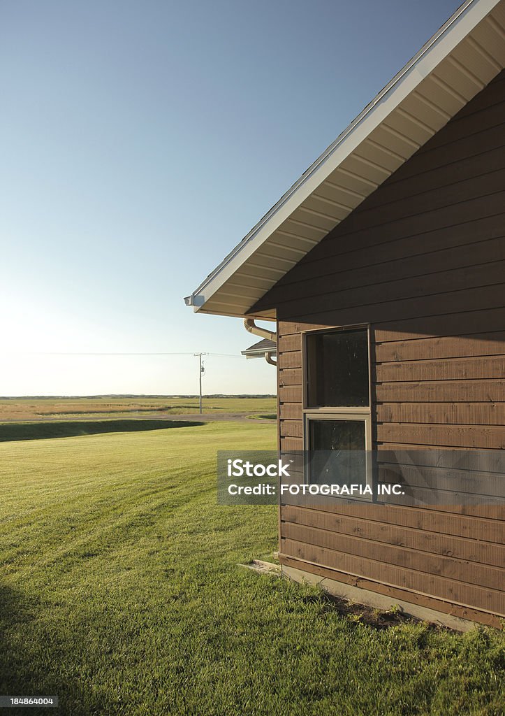 Manitoba Farm House - Foto stock royalty-free di Agricoltura