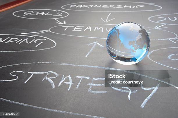 Flowchart Auf Einem Kreide Board Stockfoto und mehr Bilder von Strategie - Strategie, Marketing, Lebensziel