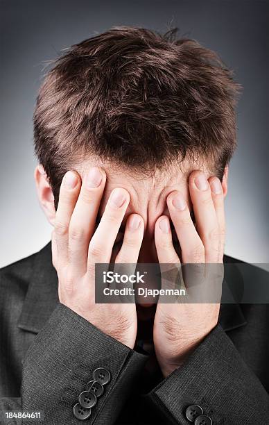 Hiding From Business Problems Stock Photo - Download Image Now - Adult, Adults Only, Bad News