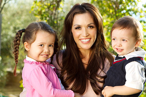 istock Mother and her children 184864661
