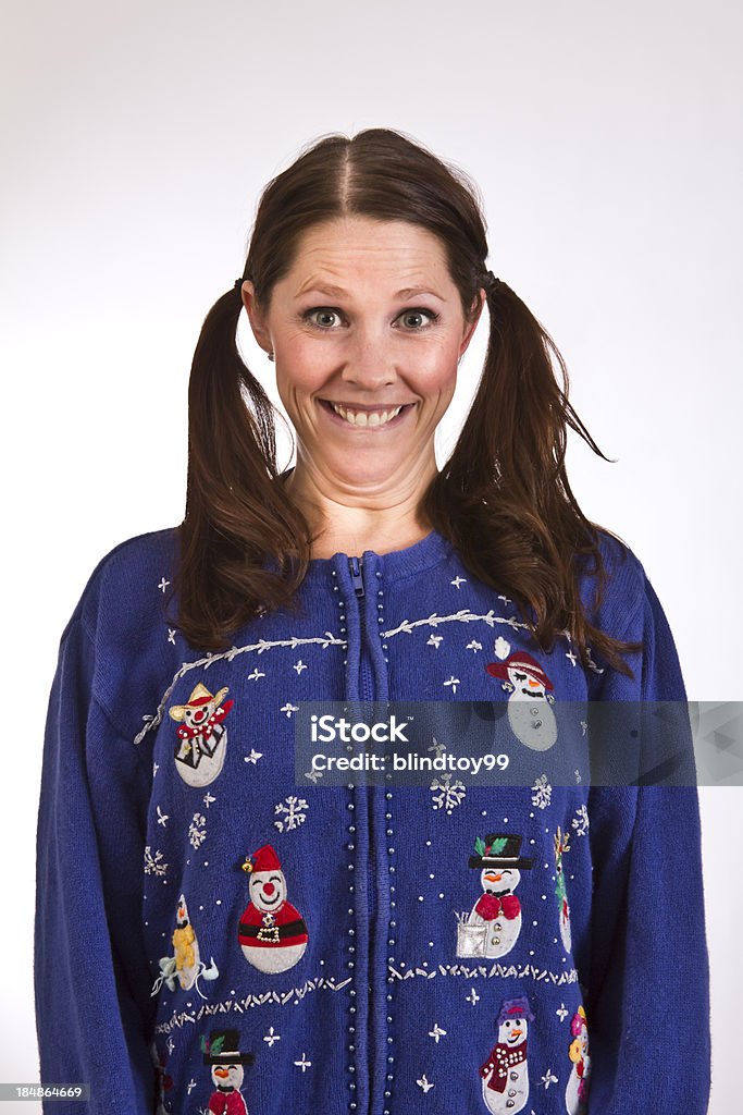 Silly maglia lady - Foto stock royalty-free di Bruttezza