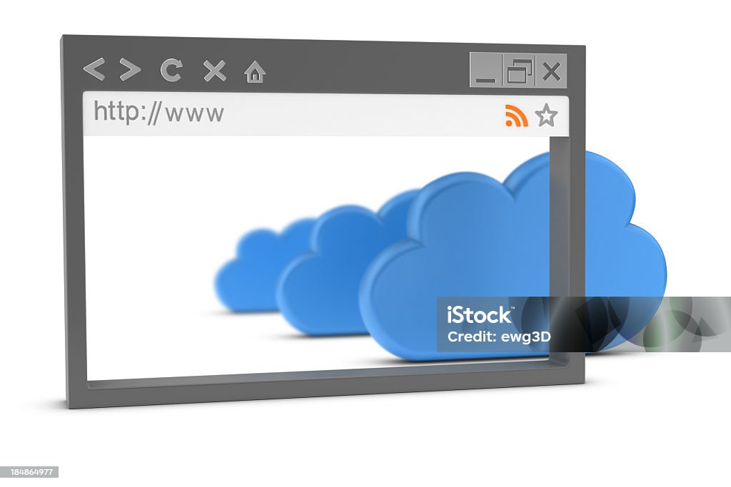 Przeglądarki i przetwarzanie w chmurze - Zbiór zdjęć royalty-free (Przeglądarka internetowa)
