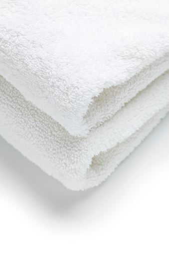 Two towels on white.