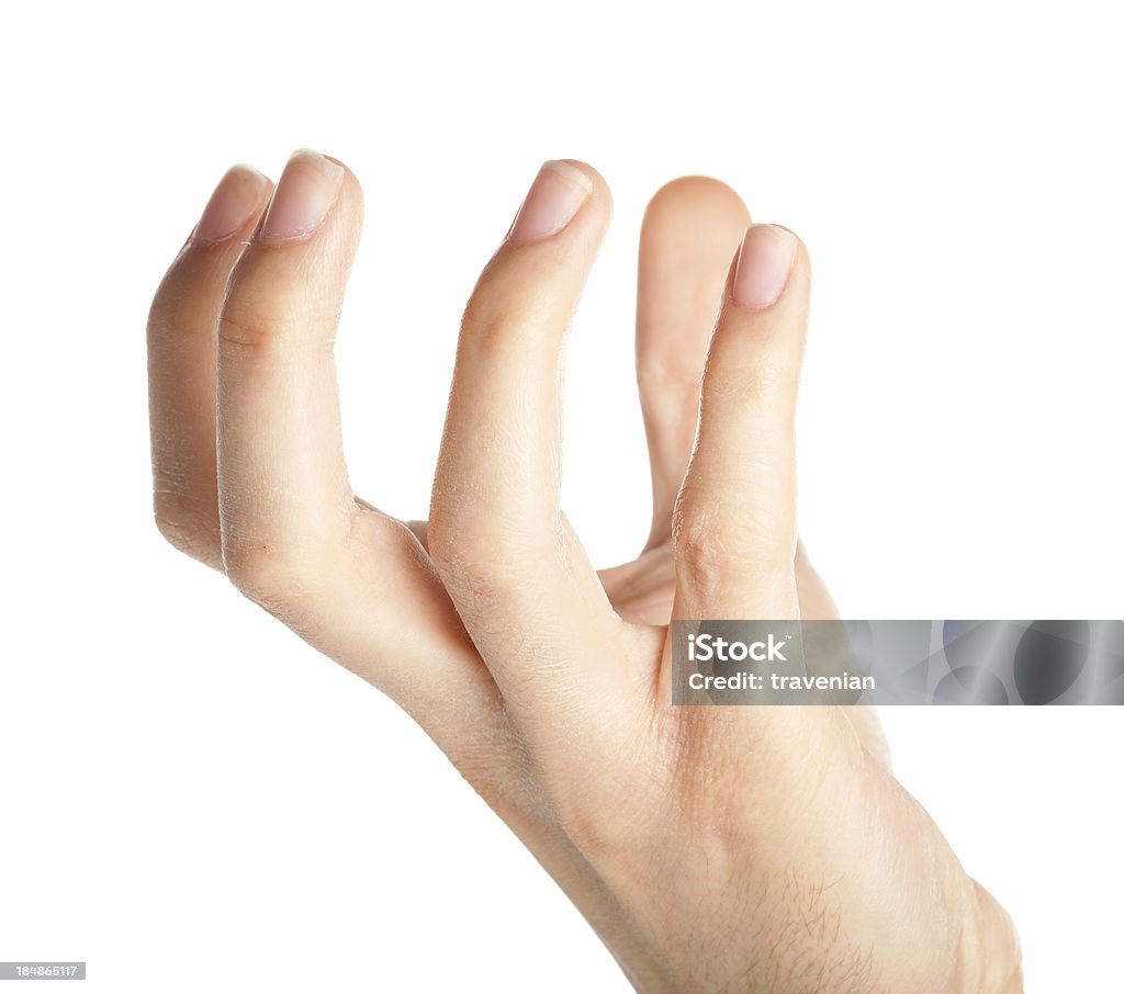 Рука жест - Стоковые фото Белый фон роялти-фри