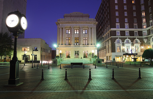 Historical Downtown Greenville. Greenville is a city in Greenville County in upstate South Carolina, United States. Nestled into the foothills of the Blue Ridge Mountain Greenville is known for its fabulous restaurants, collection of museums and beautiful scenery