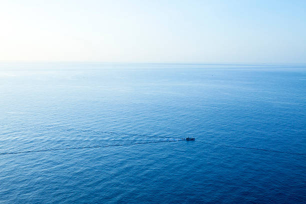 Vue aérienne de bateau à voile - Photo