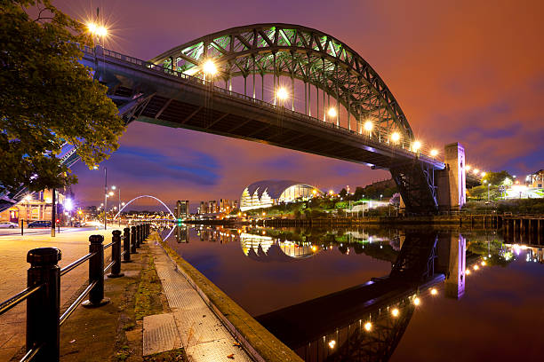 istock Bridges over the river Tyne in Newcastle, England at night 184866028