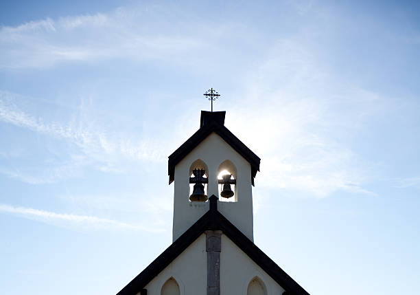 istock little church steeple with two bells 184866093