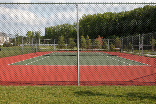 Outdoors tennis court