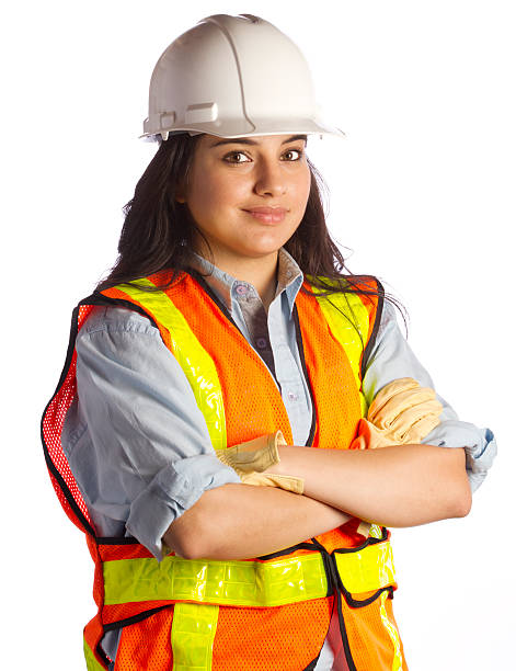Construction Woman Arms Crossed