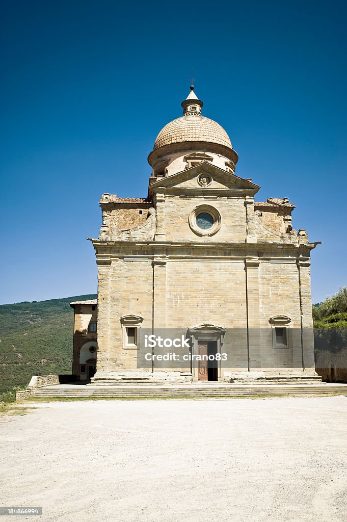 Stary Etruski Kościół w Cortona, Toskania - Zbiór zdjęć royalty-free (Architektura)