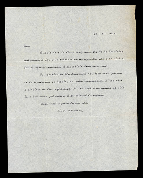 istock Letter to an employer regarding illness, 1944 184867141