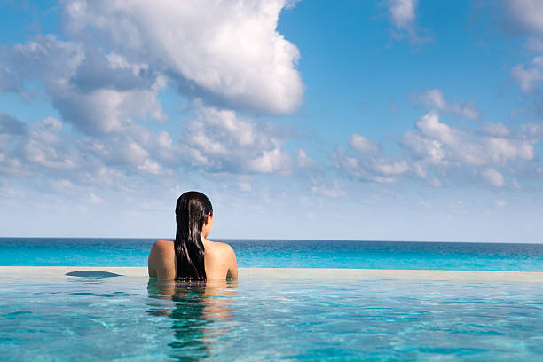 istock Idyllic Vacation in Caribbean Resort Hotel Pool Hz 184867458