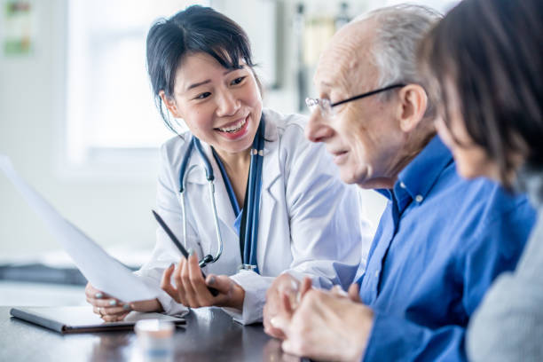 istock Senior Couple Medical Appointment 1848676788