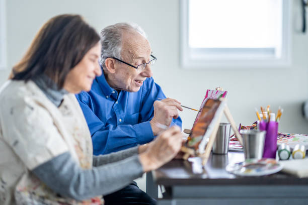 istock Seniors Recreation Painting Class 1848677301