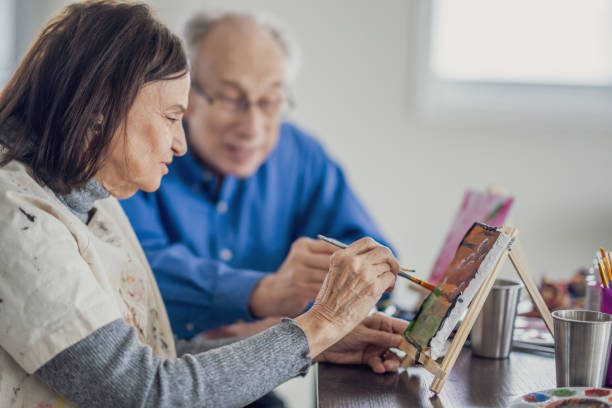 istock Seniors Recreation Painting Class 1848677309