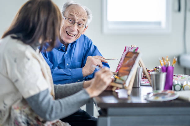 istock Seniors Recreation Painting Class 1848677314
