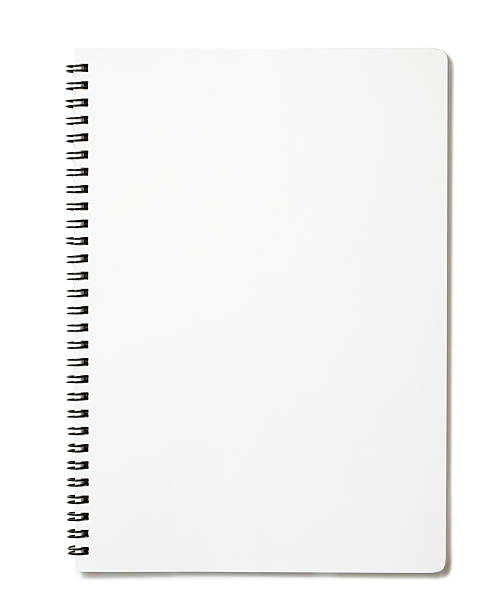 Blank notepad Blank notebook on white. exercise book stock pictures, royalty-free photos & images