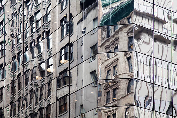 istock Building Reflecting in Mirrors - New York City 184867917