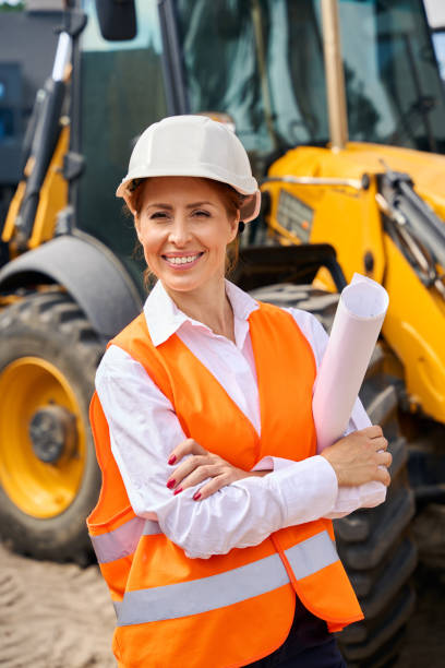 istock Joyous project contractor performing inspection of building site 1848680506