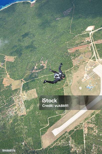 Skydiver In Action Stock Photo - Download Image Now - Skydiving, Activity, Adult