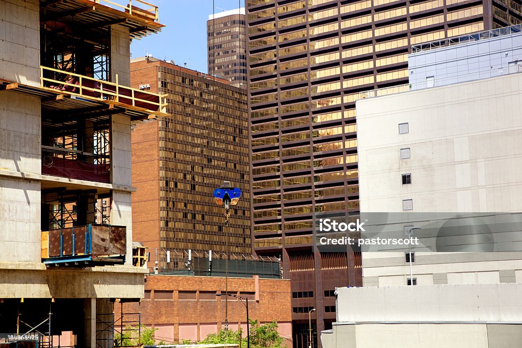 Ancien et du nouveau dans le centre-ville de Chicago - Photo de Appartement libre de droits