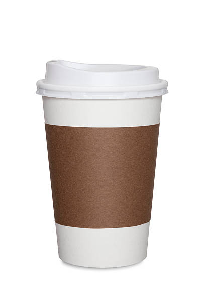 kubek kawy puste - coffee coffee cup take out food disposable cup zdjęcia i obrazy z banku zdjęć