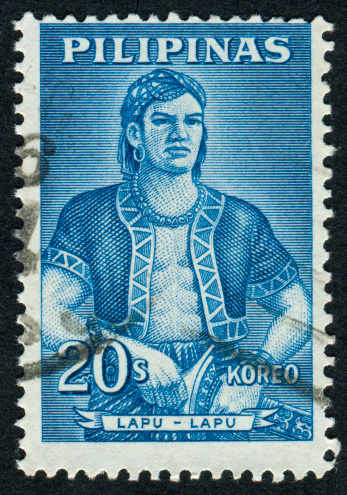 Cancelled Stamp From Philippines Featuring Lapu-Lapu The Ruler Of The Island Of Mactan During The Battle That Killed The Explorer Magellan