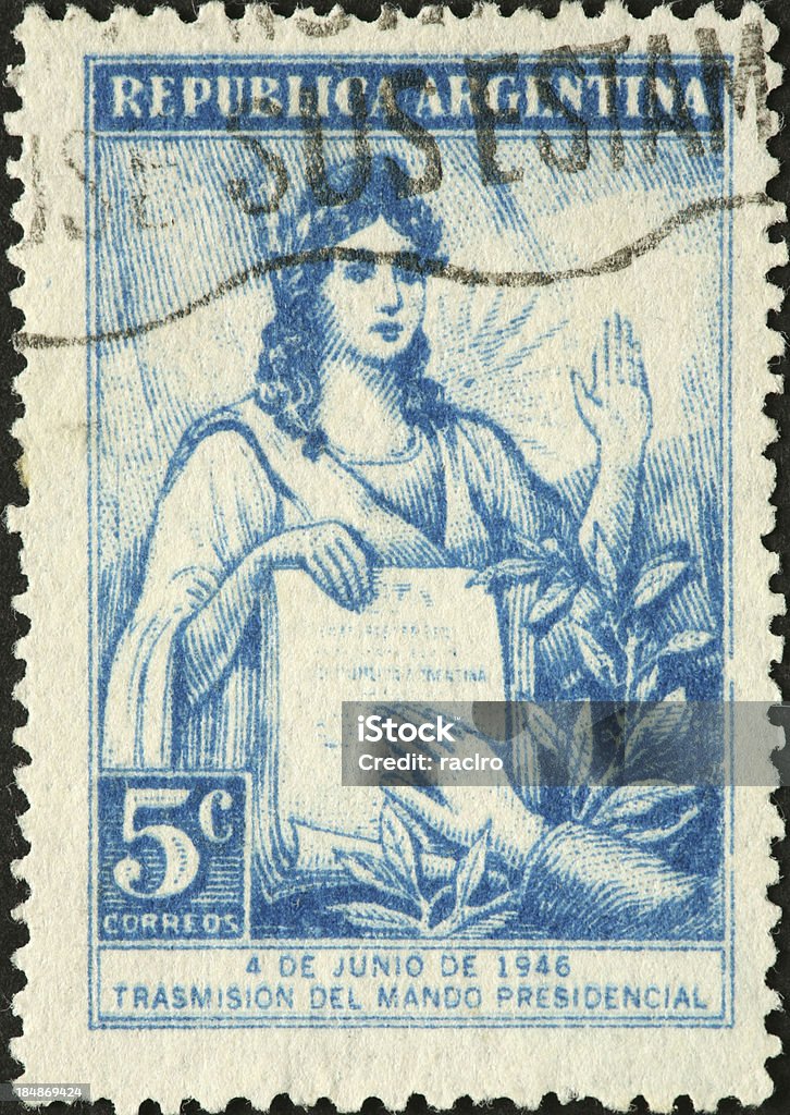 アルゼンチンプレジデンシャルスイートの宣誓のオフィス、郵便切手 - アルゼンチンのロイヤリティフリーストックフォト